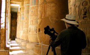 Filmaker Tim Mahoney in Luxor, Egypt 