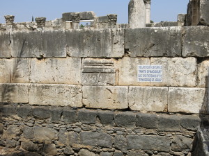 Synagogue at Capernaum 